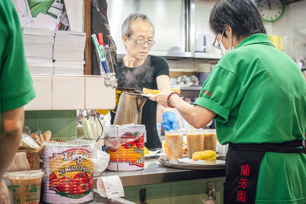 蘭芳園尖沙咀店,蘭芳園,香港美食,尖沙咀美食,港式奶茶,絲襪奶茶,港式茶餐廳