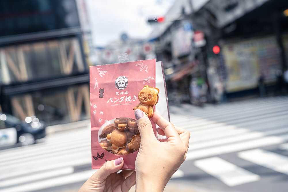 花神樂熊貓燒,熊貓燒,熊貓燒菓子,淺草花神樂,淺草美食,東京美食,日本點心,東京甜點