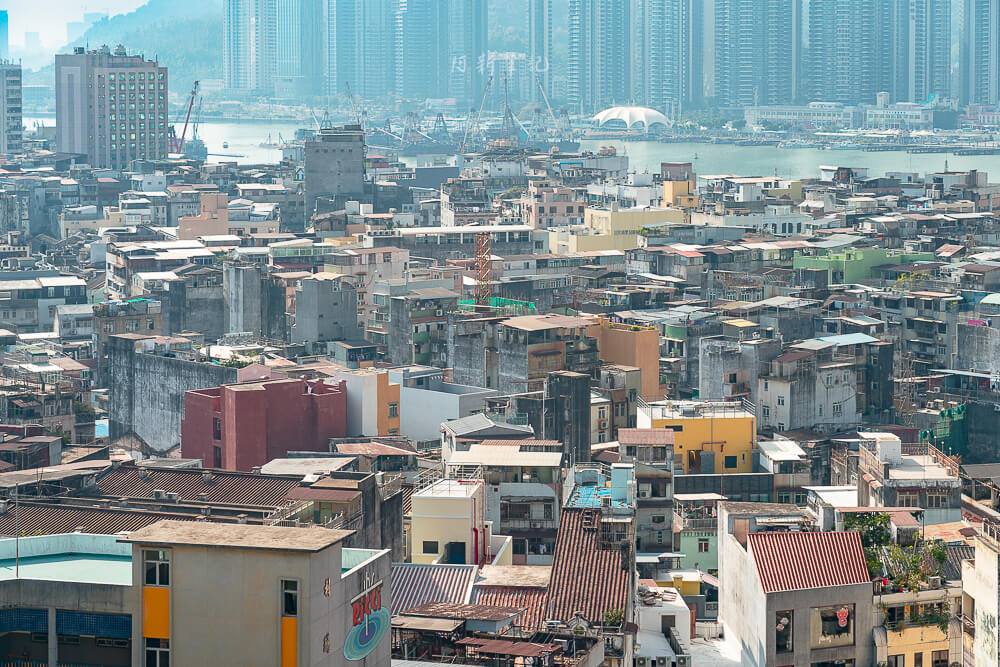 澳門 大炮台 俯瞰街景與海