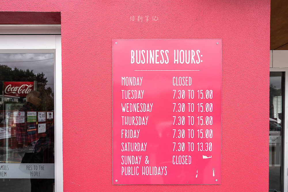 The Burleigh Gourmet Pies,紐西蘭派,布倫海姆美食,紐西蘭小吃,Burleigh Pies菜單,紐西蘭旅遊