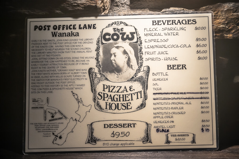 Wanaka The Cow,The Cow Pizza & Spaghetti House,瓦納卡美食,紐西蘭披薩,紐西蘭餐廳,Wanaka餐廳