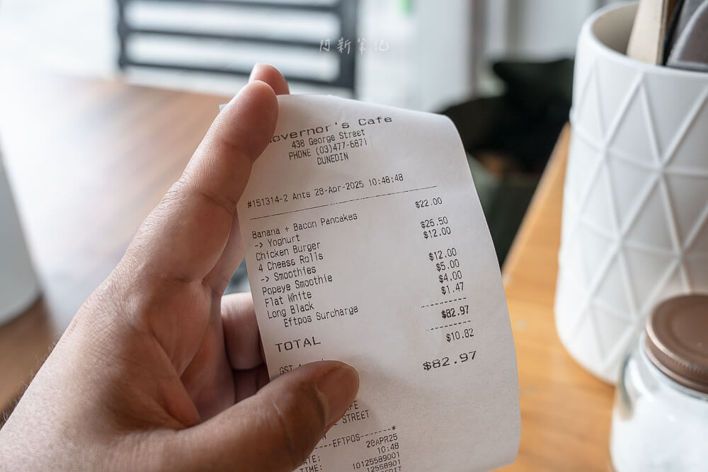Governors Cafe,總督咖啡廳,但尼丁美食,紐西蘭咖啡廳,Dunedin早午餐,總督咖啡廳菜單,但尼丁景點