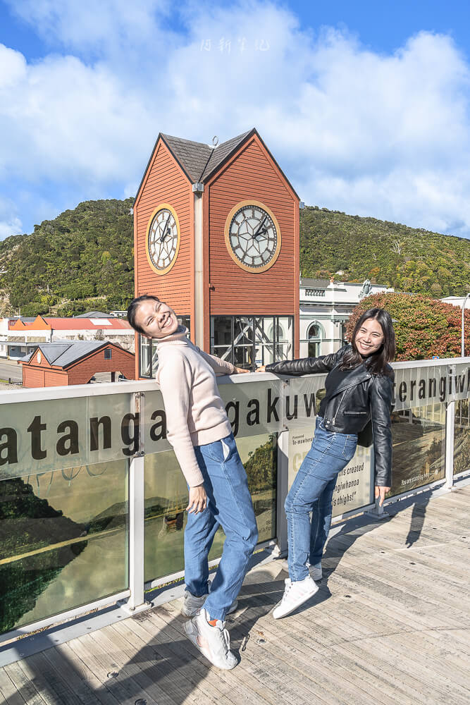 紐西蘭 Greymouth Clocktower 木棧觀景平台與鐘樓