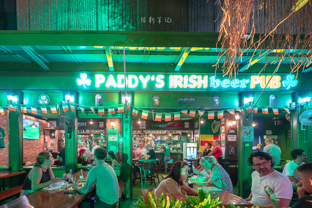 Paddy’s Irish Beer Pub,薄荷島餐廳,薄荷島酒吧,薄荷島美食,阿羅納海灘酒吧,阿羅納海灘餐廳