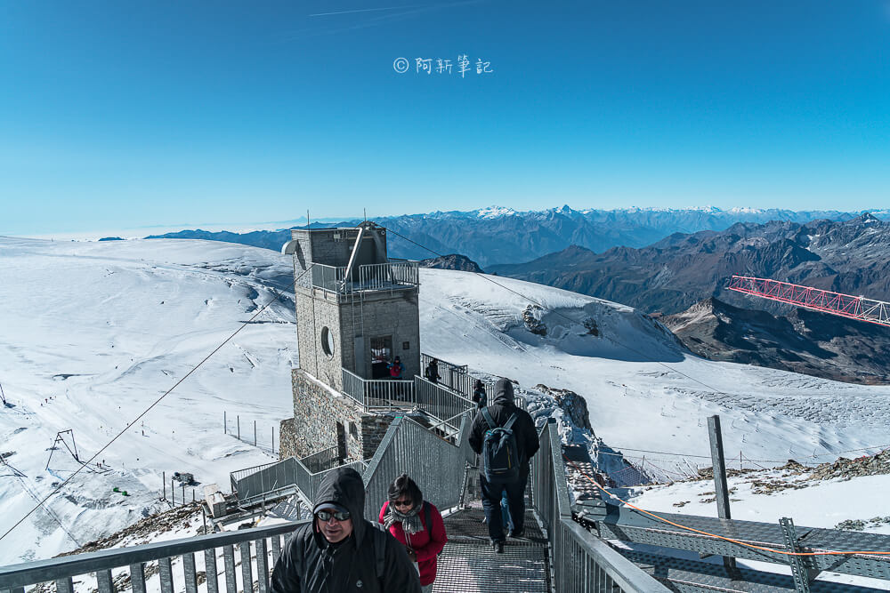 馬特洪冰河天堂 觀景台俯瞰山頂站