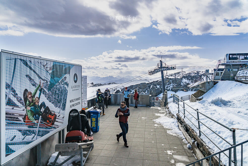 Glacier 3000 Alpine Coaster 入口看板