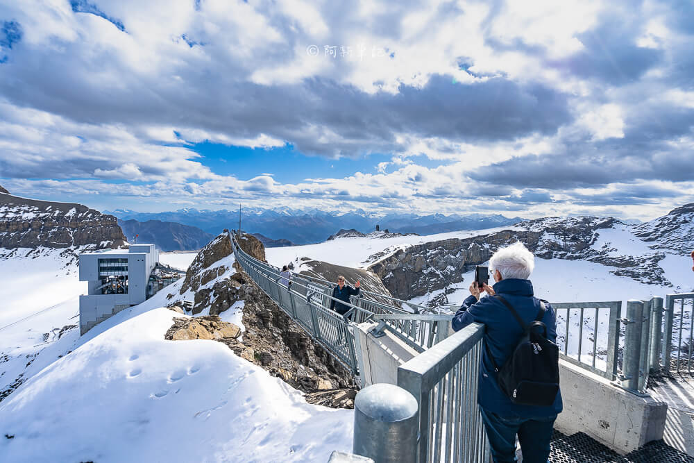 Glacier 3000 吊橋與山頂站
