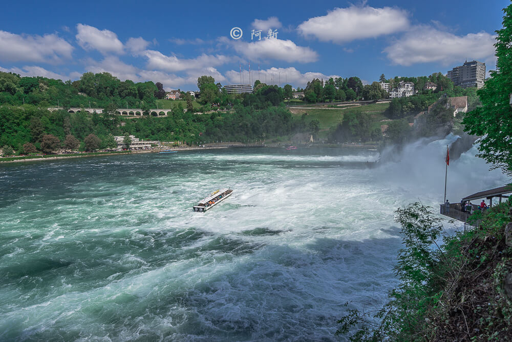 瑞士萊茵瀑布,萊茵瀑布,歐洲最大瀑布,瑞士旅遊,瑞士-11
