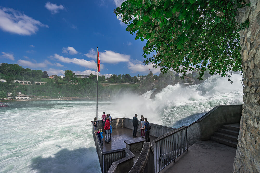 瑞士萊茵瀑布,萊茵瀑布,歐洲最大瀑布,瑞士旅遊,瑞士-14