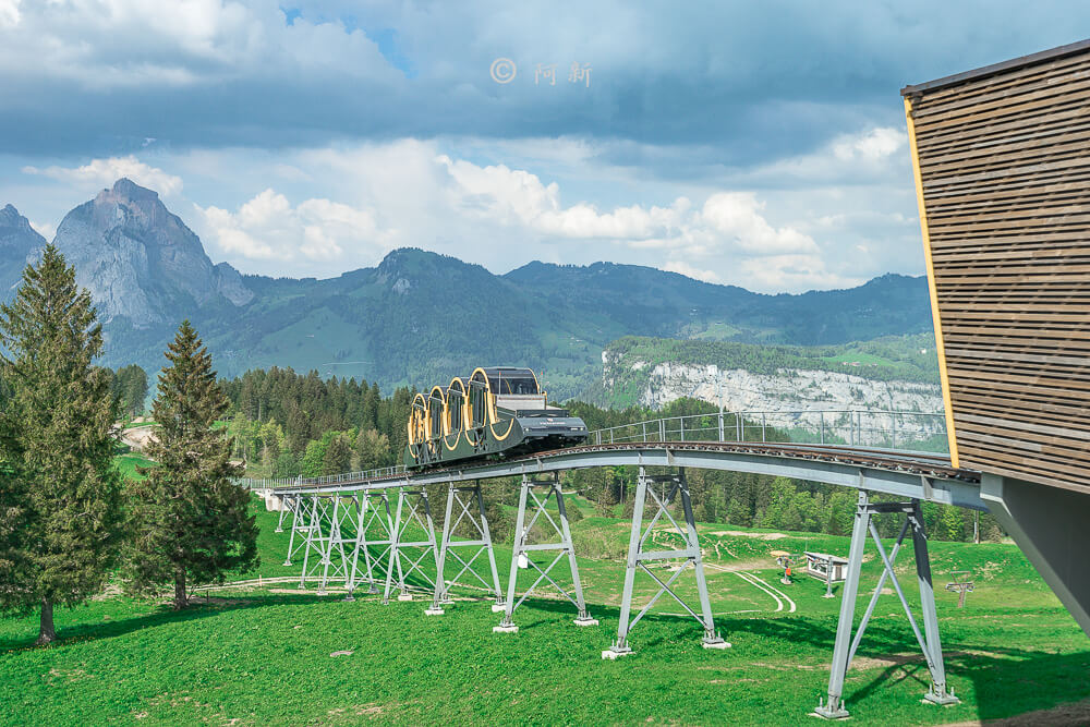 世界最陡纜車,世界最斜纜車,STOOS,Stoos Bahn Tram,Stoos Bahn