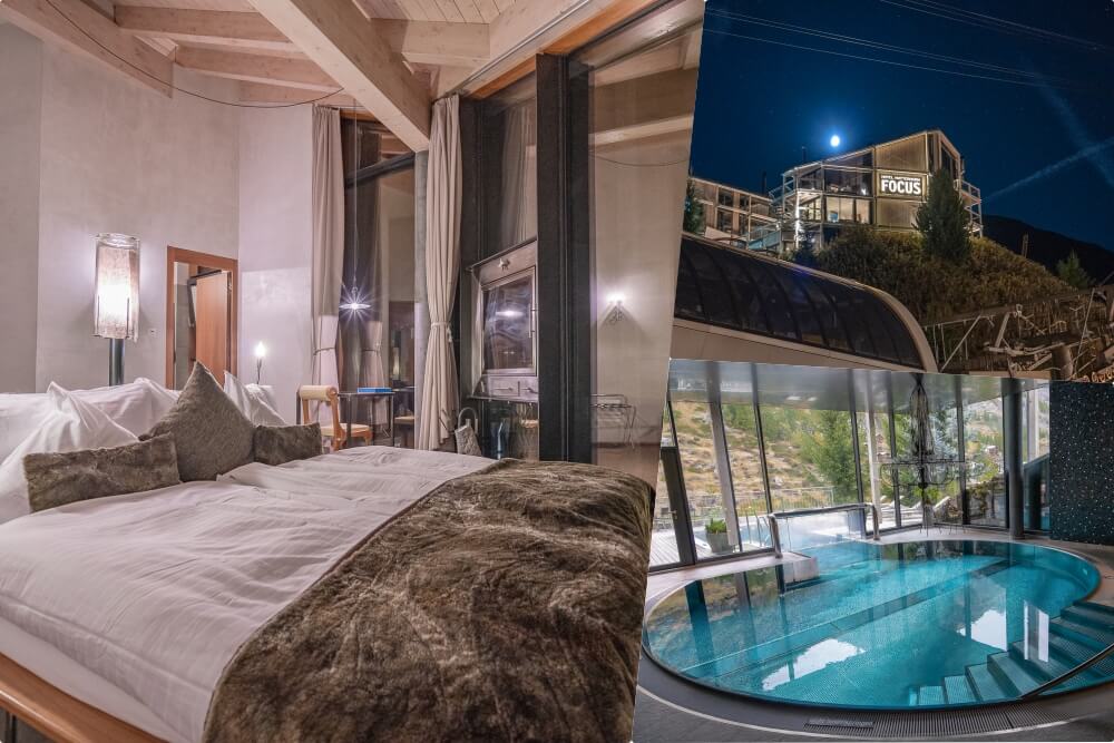Matterhorn FOCUS Design Hotel |瑞士策馬特飯店推薦，戶外/室內泳池好拍、房間高質感又帶陽台，不出門都能看到馬特洪峰，早餐豐盛的誇張，必住！