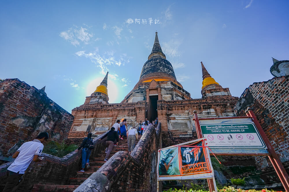 泰國崖差蒙空寺,泰國大城,大城景點,泰國旅遊