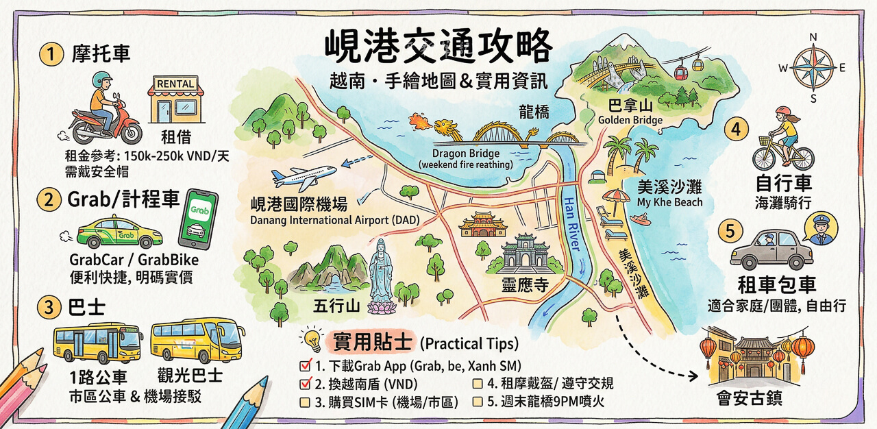 峴港交通攻略 Grab 叫車教學